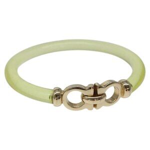Salvatore Ferragamo Gancini Bracelet plastic Yellow